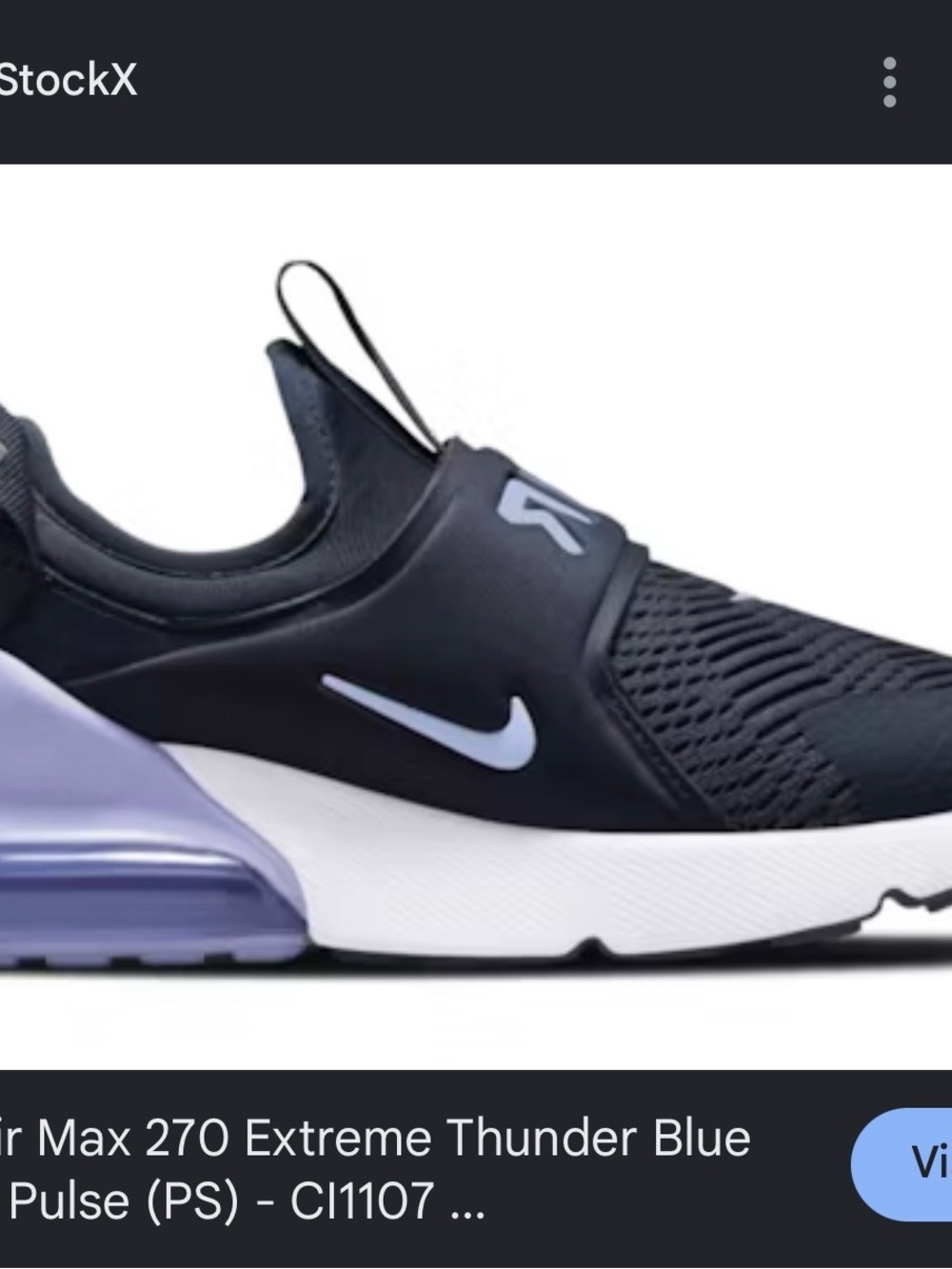 Nike Kids' Air Max 270 Extreme - Thunder Blue/Pulse
